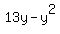 13y-y%5E2