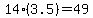 14%283.5%29=49