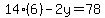 14%286%29-2y=78
