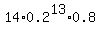 14%2A0.2%5E13%2A0.8