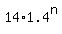 14%2A1.4%5En