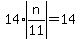 14%2Aabs%28n%2F11%29=14
