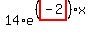 14%2Ae%5E%28%28highlight_red%28+-2+%29%29%2Ax%29