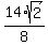 14%2Asqrt%282%29%2F8
