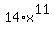 14%2Ax%5E11