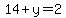 14%2By=2