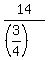14%2F%28%283%2F4%29%29