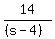 14%2F%28%28s-4%29%29