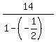 14%2F%281-%28-1%2F2%29%29