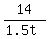 14%2F%281.5t%29