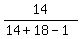 14%2F%2814%2B18-1%29