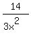 14%2F%283x%5E2%29