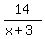 14%2F%28x%2B3%29