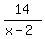 14%2F%28x-2%29