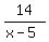 14%2F%28x-5%29