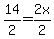 14%2F2=2x%2F2