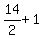 14%2F2+%2B+1