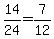 14%2F24=7%2F12