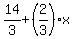 14%2F3%2B%282%2F3%29%2Ax