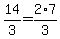 14%2F3=2%2A7%2F3