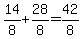 14%2F8%2B28%2F8=42%2F8