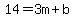 14=3m%2Bb