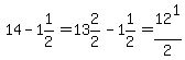 14-1%261%2F2=13%262%2F2-1%261%2F2=12%5E1%2F2
