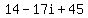 14-17i%2B45