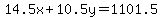 14.5x%2B10.5y=1101.5