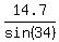 14.7%2Fsin%2834%29