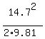 14.7%5E2%2F%282%2A9.81%29