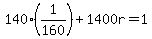 140%281%2F160%29%2B1400r=1
