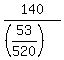 140%2F%28%2853%2F520%29%29