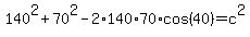 140%5E2%2B70%5E2-2%2A140%2A70%2Acos%2840%29=c%5E2
