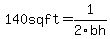 140+sq+ft=1%2F2bh