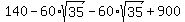 140-60%2Asqrt%2835%29-60%2Asqrt%2835%29%2B900