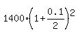 1400%2A%281+%2B+0.1%2F2%29%5E2