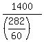 1400%2F%28%28282%2F60%29%29