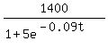 1400%2F%281%2B5e%5E%28-0.09t%29%29