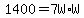 1400=7W%2AW