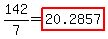 142%2F7+=+highlight%2820.2857%29
