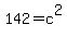 142+=+c%5E2