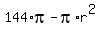 144%2Api+-+pi%2Ar%5E2