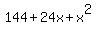 144%2B24x%2Bx%5E2