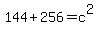 144%2B256=c%5E2