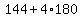 144%2B4%2A180