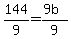 144%2F9=%289b%29%2F9