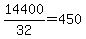 14400%2F32+=450