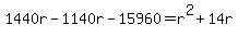 1440r-1140r-15960=r%5E2%2B14r