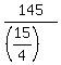 145%2F%28%2815%2F4%29%29